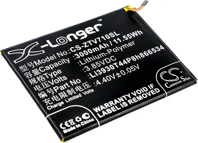 Produktbild von TECHTEK Akku Kompatibel mit [ZTE] Blade V7 Max, Blade V7 Max Dual SIM Ersetzt Li3930T44P8h866534