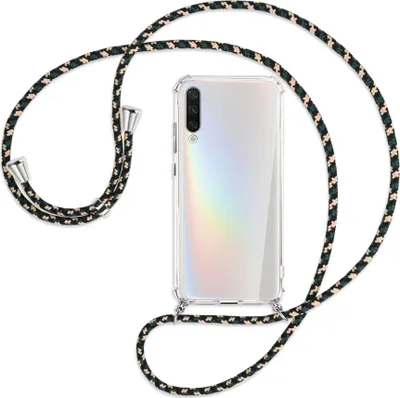 Produktbild von Handykette Backcover-Schutzhülle mit Band (Metall silberfarben) für Xiaomi Mi A3 / Mi CC9e - camouflage