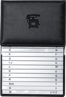 Produktbild von Telefonregister (Schuppen) 155x225mm schwarz Packung mit 10 Stück