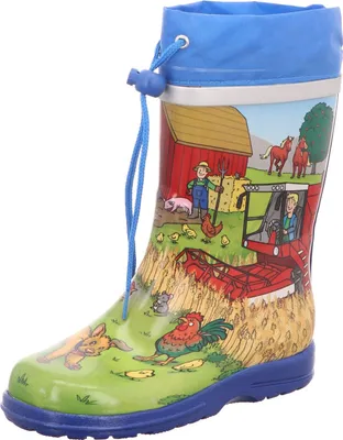 Produktbild von Beck Kinder-Gummistiefel Bauernhof Mehrfarbig, Farbe:multicolor, EU Größe:33
