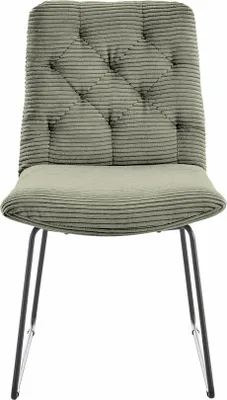 Produktbild von KAWOLA Stuhl NEW CHARME Esszimmerstuhl Cord olivgrün