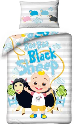 Produktbild von HALANTEX Kinderbettlaken Cocomelon Baumwolle, 100/135, 40/60 cm