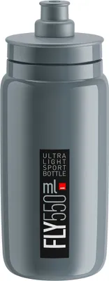 Produktbild von Elite Trinkflasche 'Fly', 550 ml, grau/schwarz