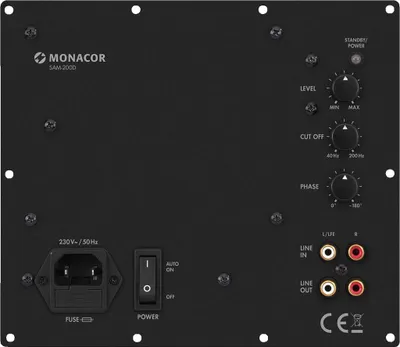 Produktbild von MONACOR SAM-200D Class-D-Subwoofer-Aktiv-Modul, 200 W an 4 O