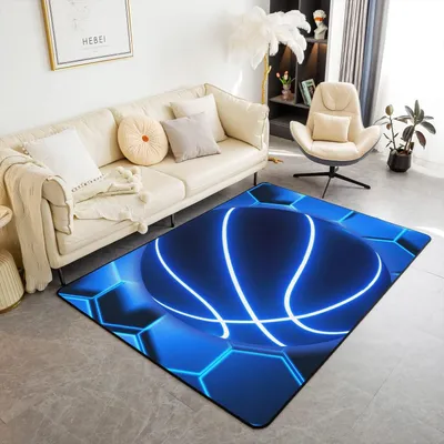 Image de Tapis antidérapant avec motif alvéolé néon pour enfants