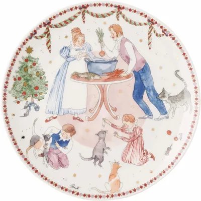 Produktbild von Hutschenreuther Weihnachtsschmaus Teller flach 22 cm 02476-727522-10862 4011699900096