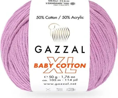 Obrázek produktu pro Gazzal Baby Bavlna XL Vlna, 50% bavlna, měkká, vysoce kvalitní a odolná