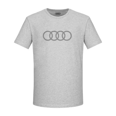 Produktbild von Original Audi T-Shirt Ringe, Herren, grau, Gr. XS Shirt
