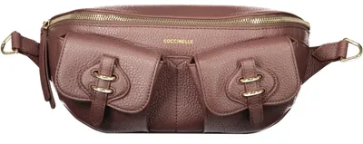 Produktbild von Damen Bauchtasche Braun: Verstellbar, Stylisch, Praktisch mit Kontrastakzenten
