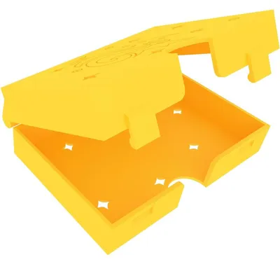 Produktbild von Kartenhalter für Oversize Spielkarten 80x120mm, klappbar, gelb