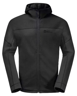 Image de Jack Wolfskin - Sweat à capuche « Hirschberg » avec fermeture éclair intégrale pour homme PP9717 (XL) (noir)