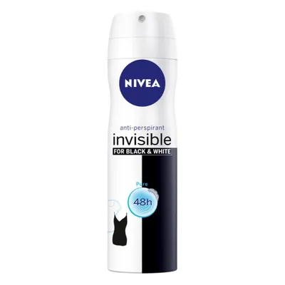 Produktbild von Nivea Invisible Black & White Pure Deodorant Spray, 150 ml für empfindliche Haut
