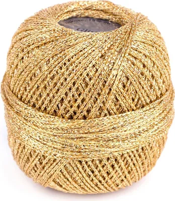 Produktbild von Gründ Glitter Garn uni 25g,110 m LL,85 % Viskose/15%met. Garn 8201 uni Gold