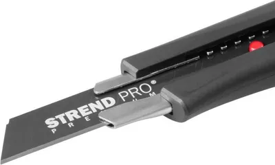 Produktbild von Messer Strend Pro Premium FD782, BlackMatt, SoftTouch, 18 mm, Abbrechklinge
