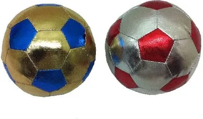 Image de Boule de tissu estivale argentée ou dorée 10cm