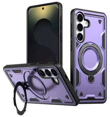 Produktbild von Samsung Galaxy S26 Plus Hülle - Coverup Armor Back Cover met MagSafe Compatible Kickstand - Violett