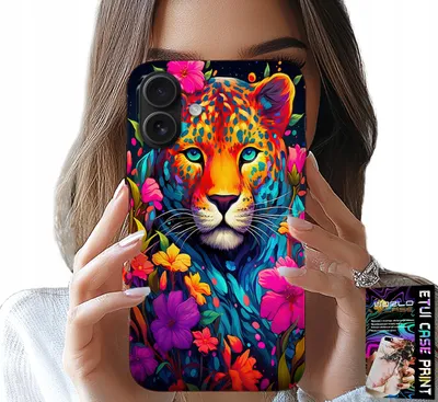 Produktbild von Etui Do Iphone 17 - Kwieciste Wzory Tygrys Tygrysek + Folia