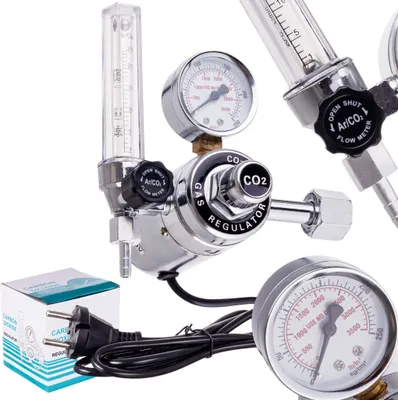 Obrázek produktu pro Reduktor CO2/Argon s rotametrem a ohřívačem pro profesionální použití - TC Technic