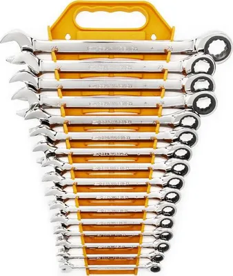 Produktbild von Gearwrench 12-kant Ratschen-Ringmaulschlüssel Satz, 72 Z, 16-tlg. 9416
