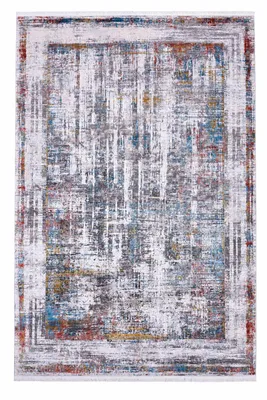 Obrázok produktu pre Arktis, dizajnový koberec, sivomodrej farby – 240 x 170 cm / moderný, abstraktný koberec s krátkym vlasom a jemnou textúrou, výška vlasu 7,5 mm, strojovo tkaný, Obrázok generovaný UI