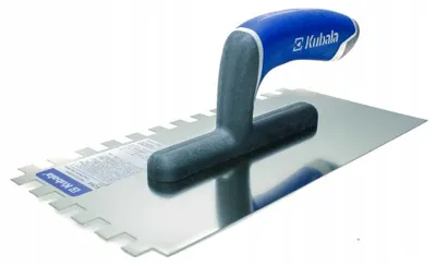 Image de Levior Lisseuse en acier inoxydable 130x270mm, dent 10x10, double tranchant. manche plat G-24 264