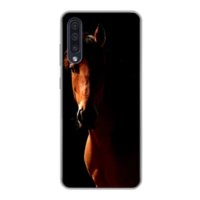 Produktbild von MuchoWow® Handyhülle Schutzhülle Hülle für Samsung Galaxy A30s Pferd - Licht - Porträt Silikon Softcase Handy Hülle - Karteninhaber