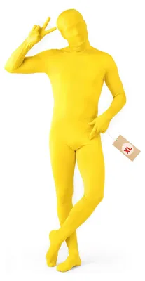 Productafbeelding van Uni Onesie - Elastisch Kostuum - Geel