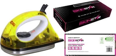 Image de Kit de fartage SKINSTAR 2 pièces avec fer à farter et fart universel All IN Race Wax
