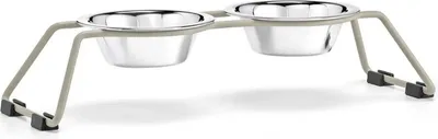 Productafbeelding van MiaCara hondenvoerbak-standaard van aluminium + 2 voerbakken