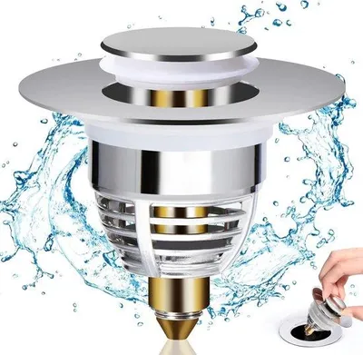 Produktbild von Edelstahl Abflussstopfen 32-42mm für Bad, Küche, Waschtisch
