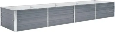 Produktbild von vidaXL Garten-Hochbeet Verzinkter Stahl 320x80x45 cm Grau