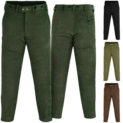 Produktbild von Lange Jagd Lederhose Jagdhose Nubukleder Reißverschluß am Bein, Größe:52/L, Farbe:Jagdgrün