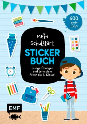Produktbild von Das Stickerbuch zum Schulstart (blau)