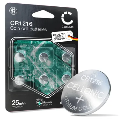 Image de CELLONIC CR1216 Pile bouton Montres-bracelets- 6x
