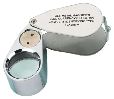 40x Sieradenvergrootglas met LED-Licht, 44x38x23 mm
