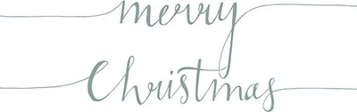 Produktbild von 20 Servietten merry Christmas 3-lagig 33x33cm Tissue Weihnachten Spruch schlicht, Farbe:weiß / silber