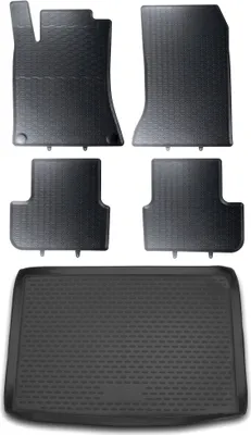 Produktbild von Gummi Kofferraumwanne + Fußmatten Set für Mercedes B-Klasse W246, Bj. 11/2011-