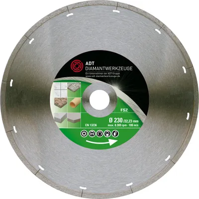 Produktbild von Diamanttrennscheibe Granit/Fliesen FSZ Premium Ø 350 mm 22,2 mm