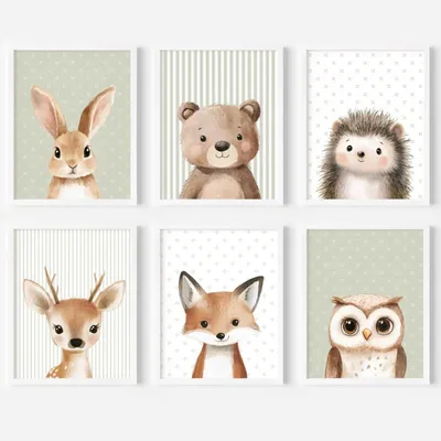 Immagine prodotto di Set di 6 poster da parete per la decorazione della cameretta dei bambini