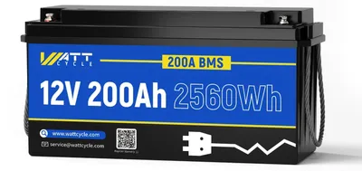 Produktbild von Accu – Lithium-Batterie – Batterie für Roller – Batterie für Wohnmobile – Batterie für Solaranlagen – 2 x 12V, 100Ah
