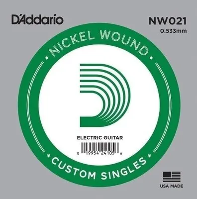 Zdjęcie produktu dla D'Addario NW021, Gitara, Stal, Prąd elektryczny, 1 szt.