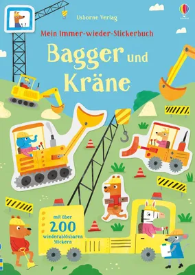 Produktbild von Mein Immer-wieder-Stickerbuch: Bagger und Kräne