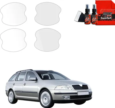 Obrázek produktu pro ochranná fólie 4v1 Grizz Protector pro prohlubně klik dveří - Škoda Octavia 2 kombi (2004-2008)