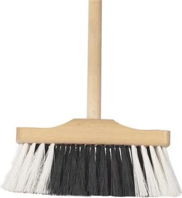 Produktbild von Holzbesen schwarz/weiss, 1 Stück