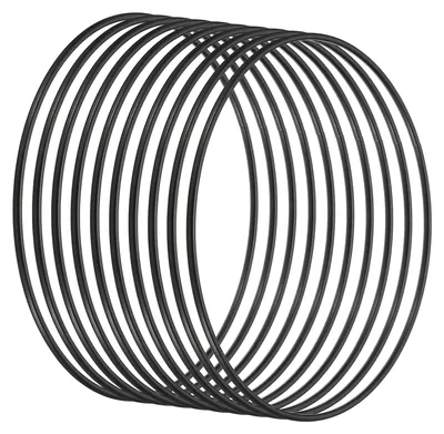 Traumfängerringe 15,5 cm, 10er-Set Metall, schwarz, für Makramee & DIY-Deko