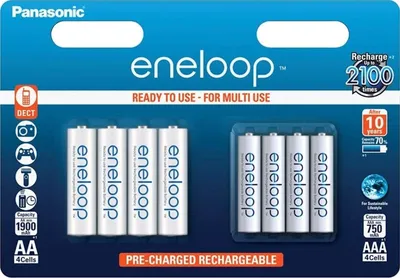 Produktbild von Panasonic BK-KJMCCE44E, Wiederaufladbarer Akku, AA, 8 Stück(e), 1900 mAh
