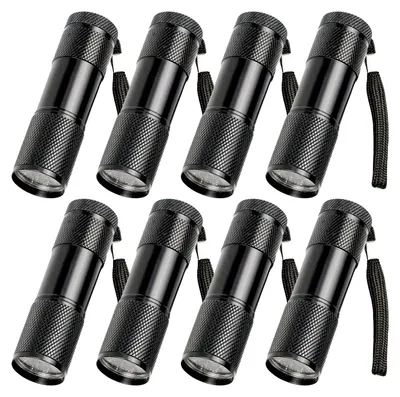 Immagine prodotto di 8 lampade UV portatili – mini lampade a luce nera per la rilevazione