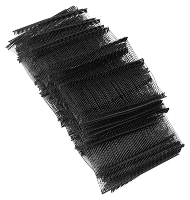 Immagine prodotto di 10.000 spilli per cartellini dei prezzi in PP, 75 mm, universali per etichettatrici, spilli con clip neri per tessuti e abbigliamento