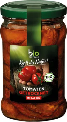Produktbild von getrocknete Tomaten in Rapsöl würzig vollmundig eingelegt 150g