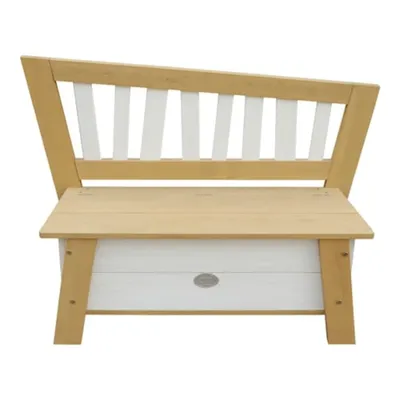 Immagine prodotto di AXI Corky Panca per bambini in marrone e bianco | Panca di legno per bambini con spazio di stoccaggio | 116x37x84 cm